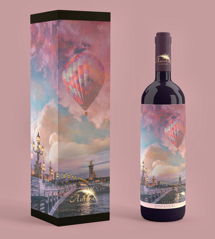 Wine Label Mockup Image